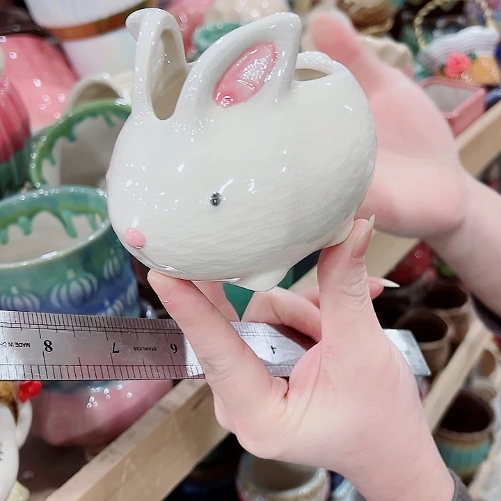 有孔，凑单福利满10元发货陶瓷多肉花盆！