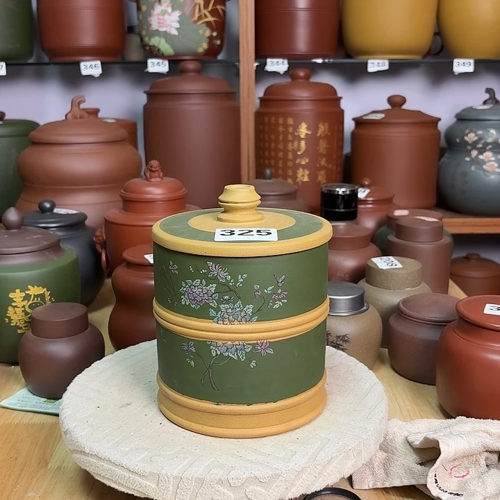紫砂茶叶罐一斤装茶叶罐325