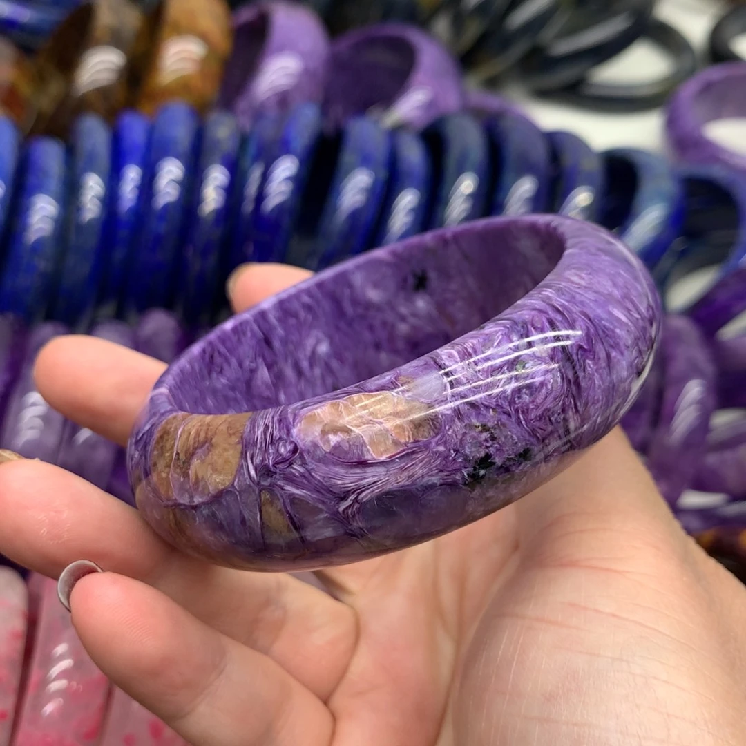 查罗石（紫龙晶）手镯未镶嵌秋**蓉