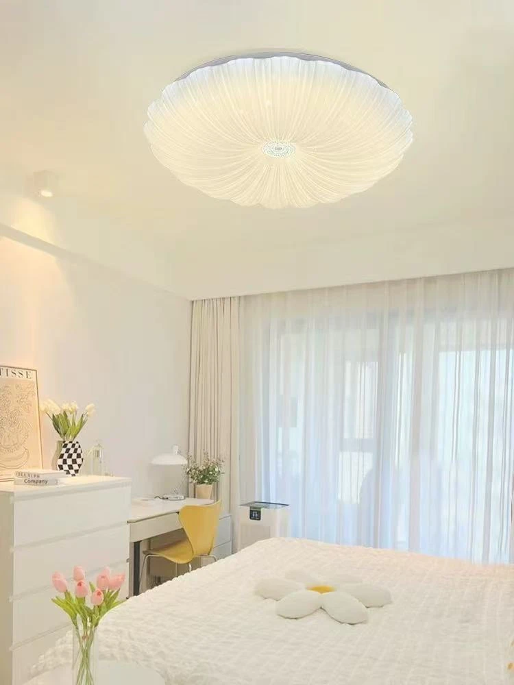 2025新款满天星现代星钻贝壳灯卧室灯主卧次卧书房led圆形吸顶灯