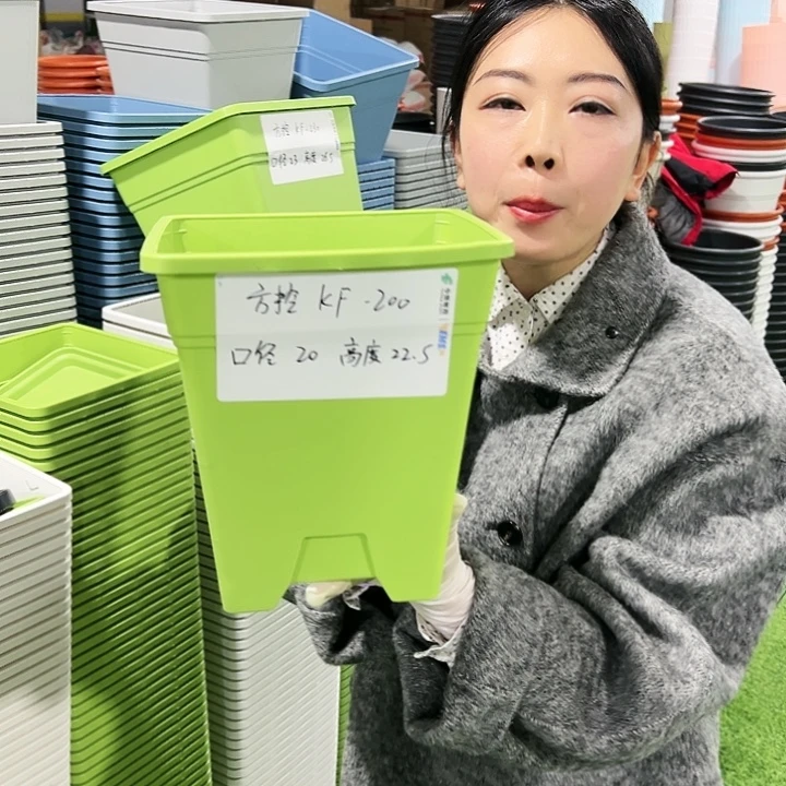 正品方盆口20高22白色6只无托
