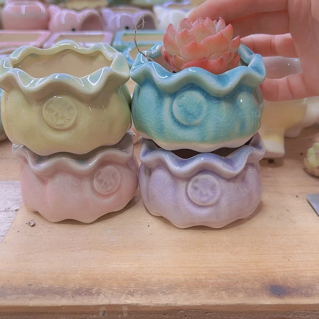 陶瓷花盆单场满12包邮