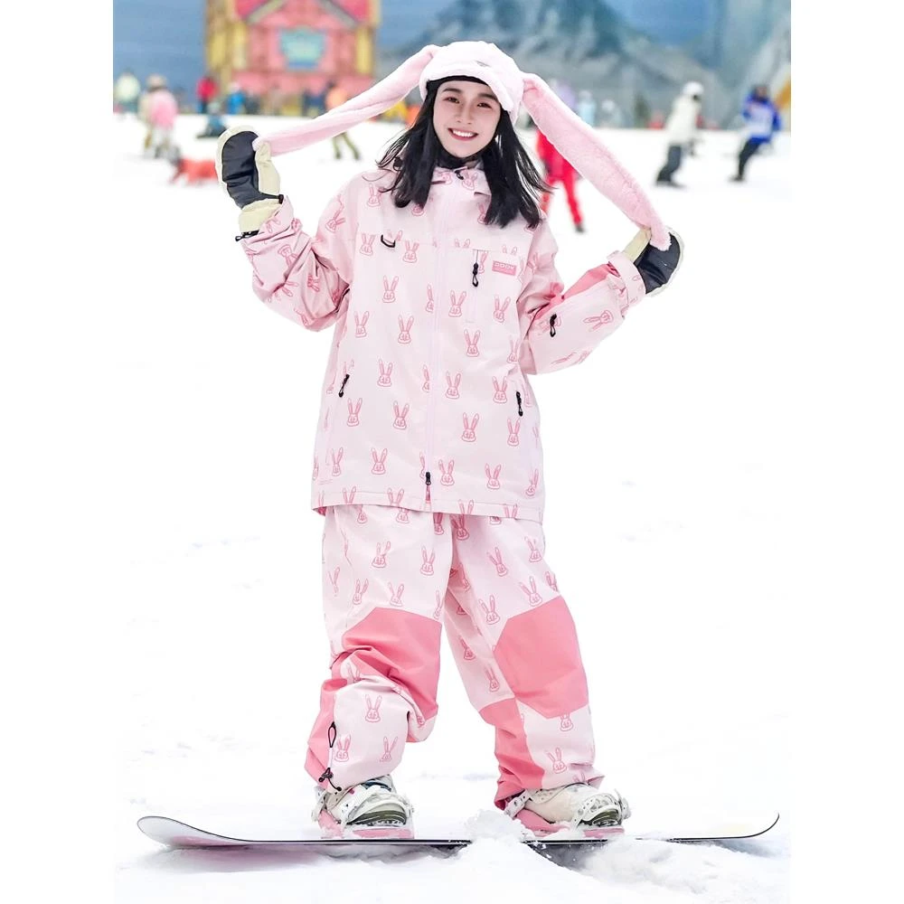 FAVMARTHA-2025新款滑雪服女式套装男式单板双板防水防风户外防寒