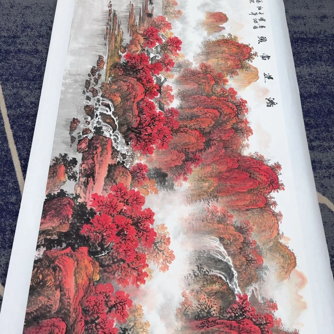 国画国画作品山水花鸟纯手绘