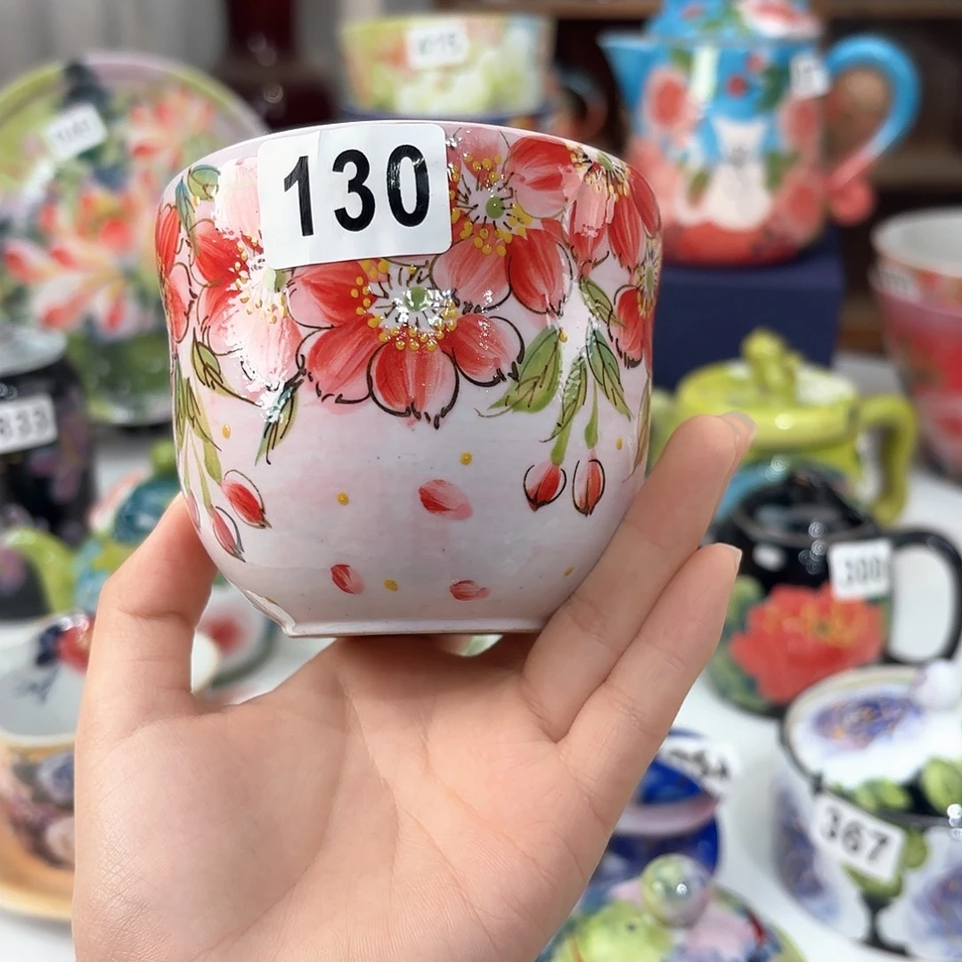 景德镇手绘高温釉下彩陶瓷茶具