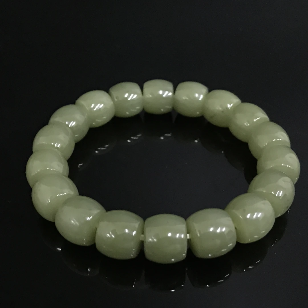 清代和田玉珠串/004447/收藏/传承/【友谊文物商店】