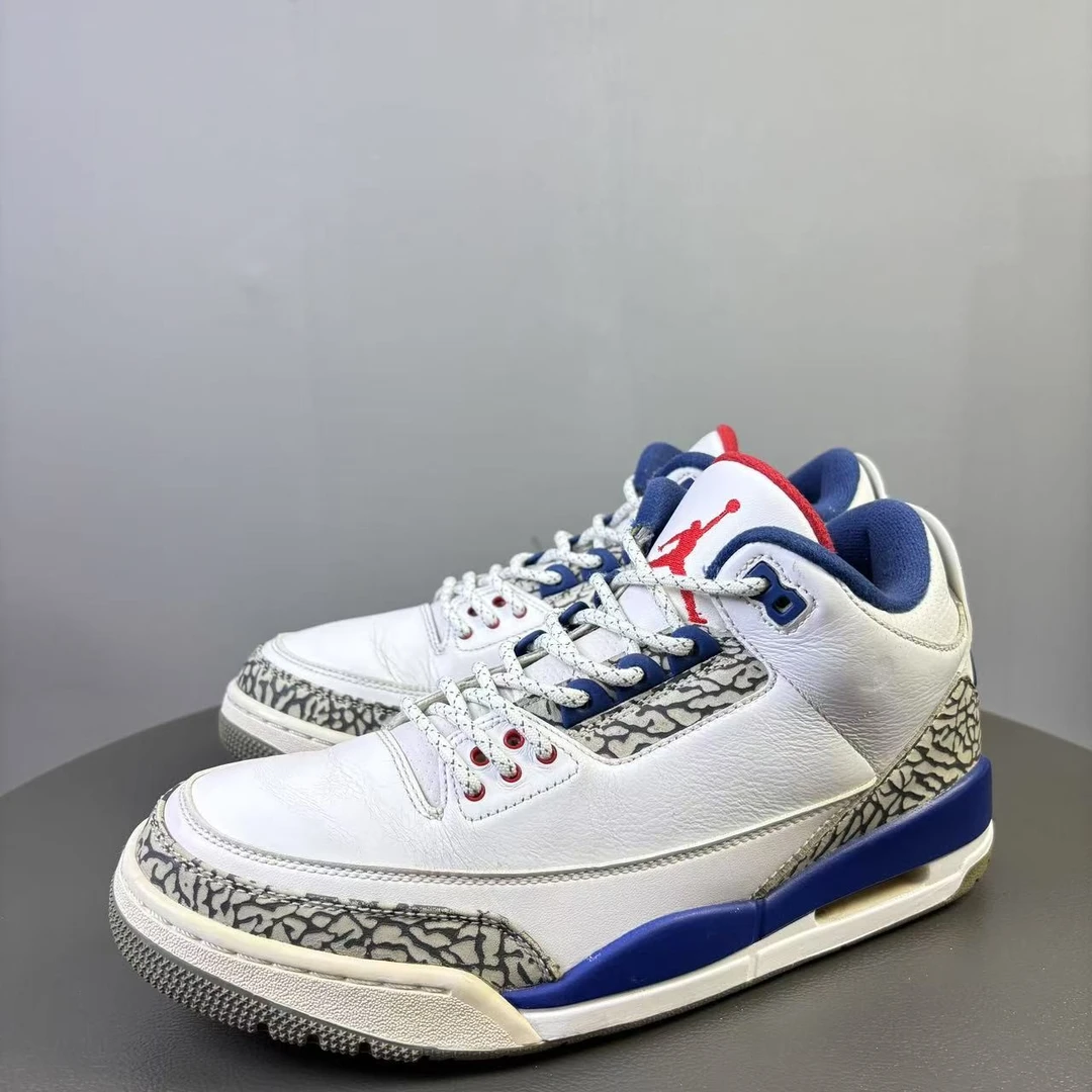 90新 maje 43码 AJ3白蓝色球鞋 非原盒