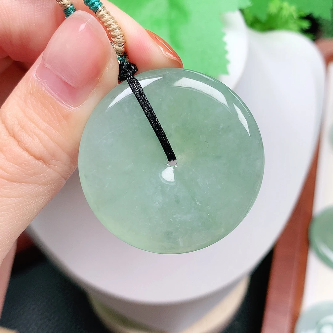 翡翠未镶嵌颈饰平安36-6.2