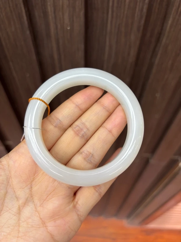 052101MH 和田玉青海料手镯55.5圈口