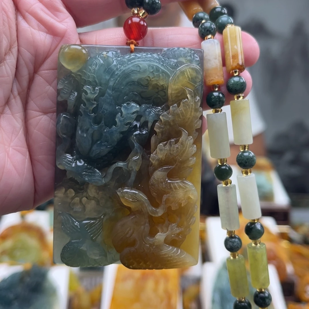 岫玉未镶嵌挂件挂件