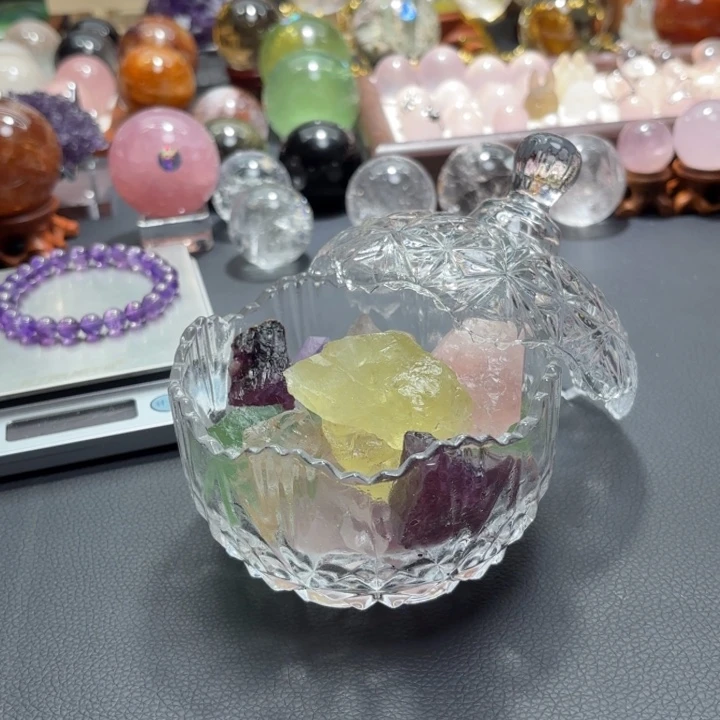 水晶未镶嵌珠宝半成品漏