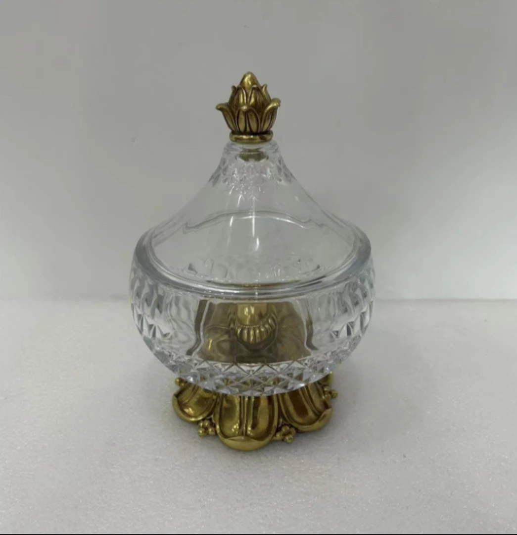 【本尼家】AP247 装饰黄铜糖果罐摆件 15*19cm