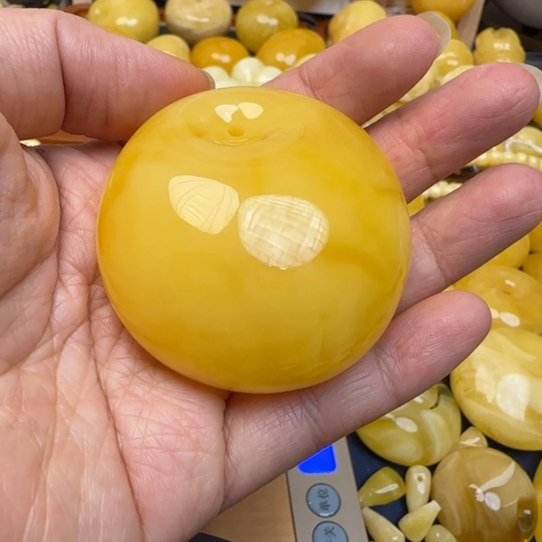 蜜蜡未镶嵌毛衣链天然蜜蜡