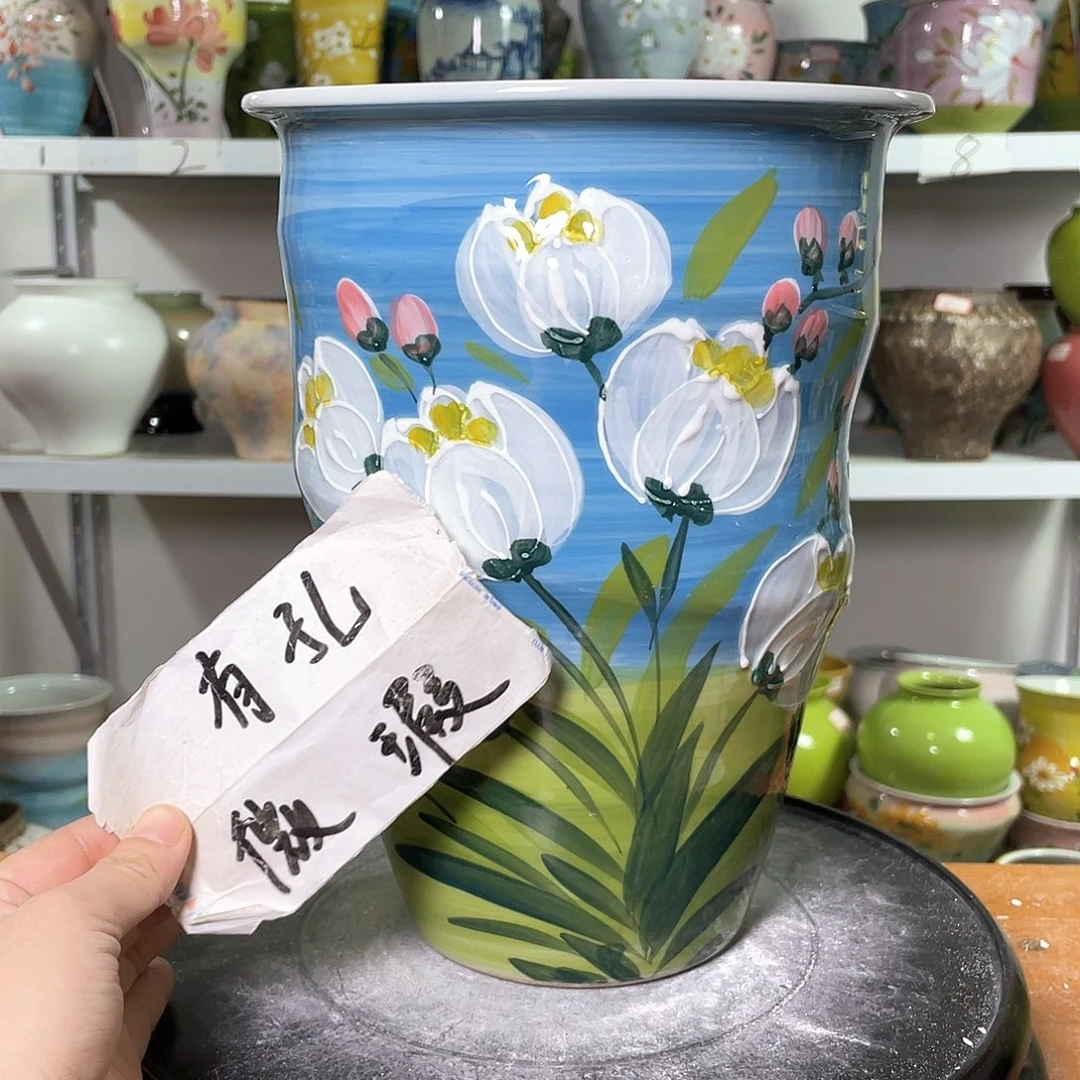 景德镇陶瓷花盆花器暇256
