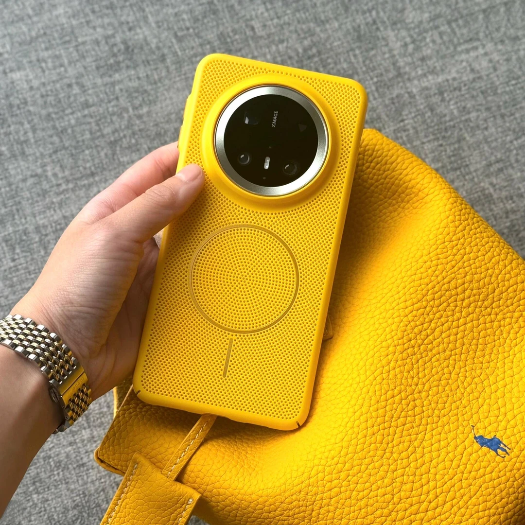 Magsafe磁吸适用华为mate70pro手机壳网孔透气散热新款磨砂mate60