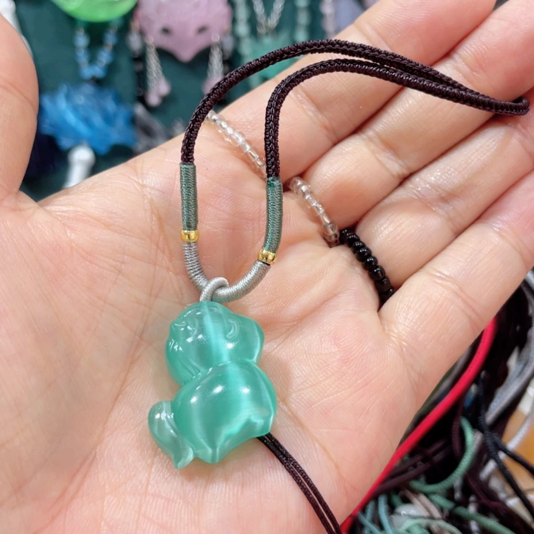 【闪购商品】未镶嵌岫玉颈饰41猫眼