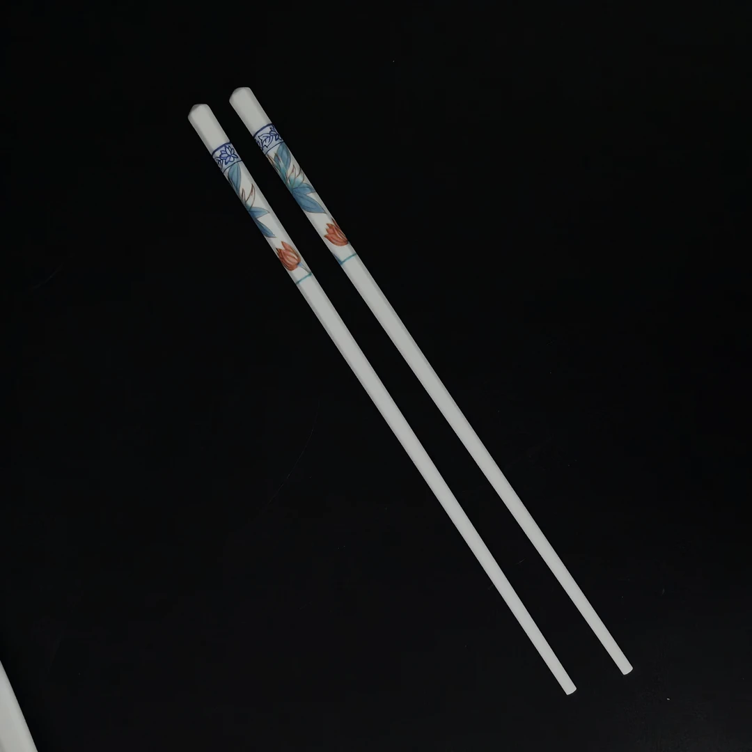 【一切美好】绒花/高温陶瓷筷  24.5cm（ 1双装）