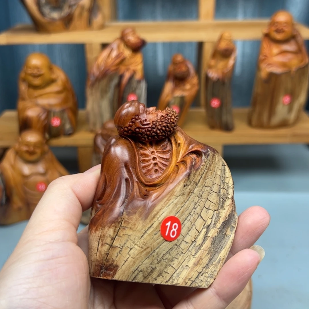 李***麦木崖柏木摆件手把件，