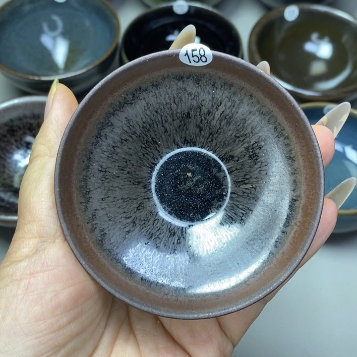 茶盏建窑建盏磨底柴烧主人杯