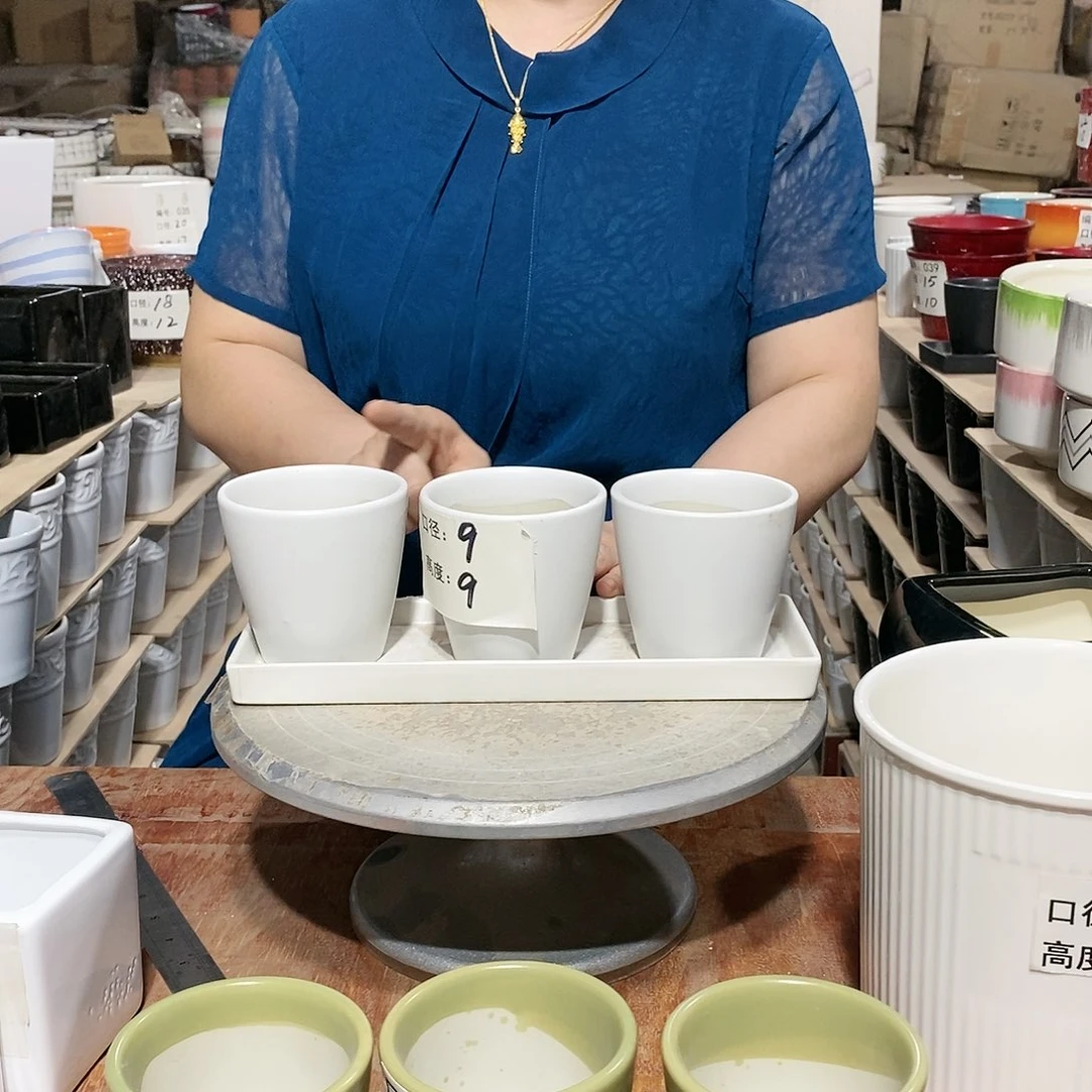 【闪购商品】微瑕花盆-011-白