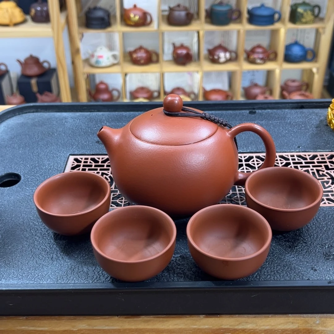 紫砂紫砂胖西施（一壶四杯）