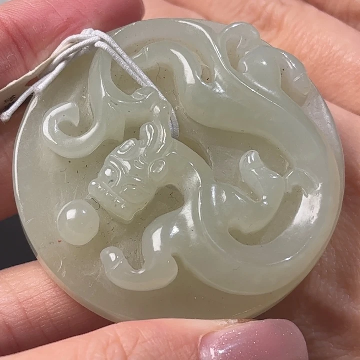 和田玉挂件未镶嵌书*鱼