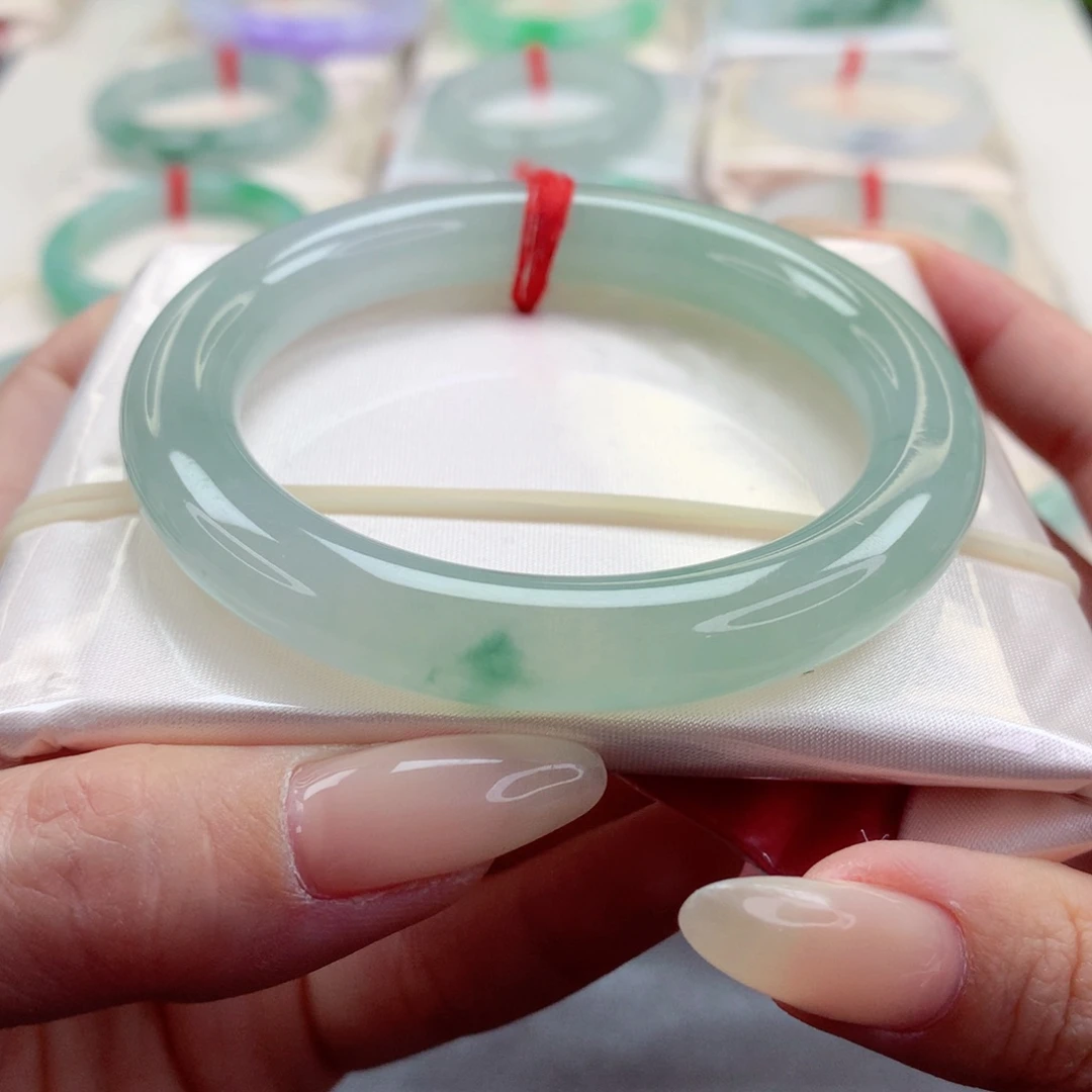 未镶嵌手镯翡翠9903千山万水 冰胶 显白 完美