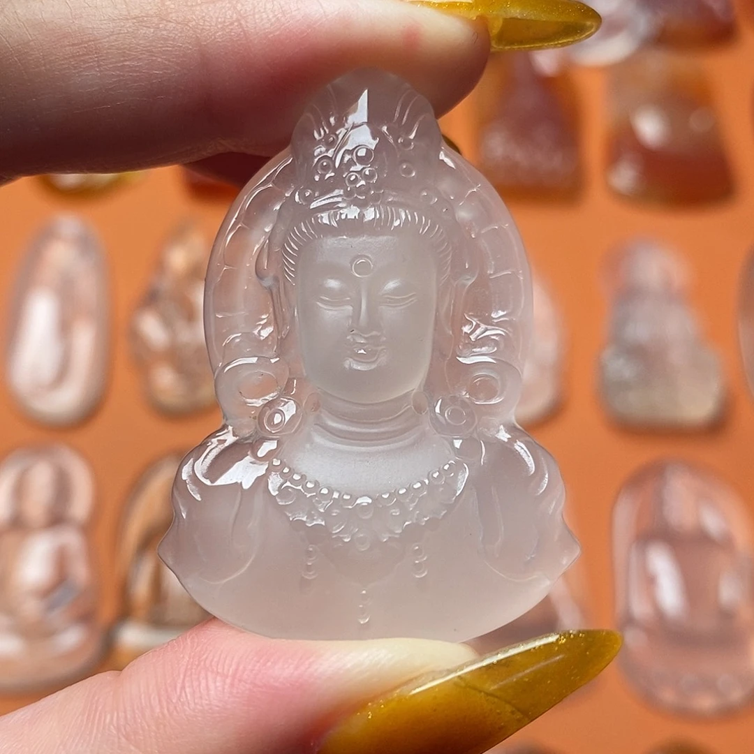 玛瑙/玉髓颈饰未镶嵌观音