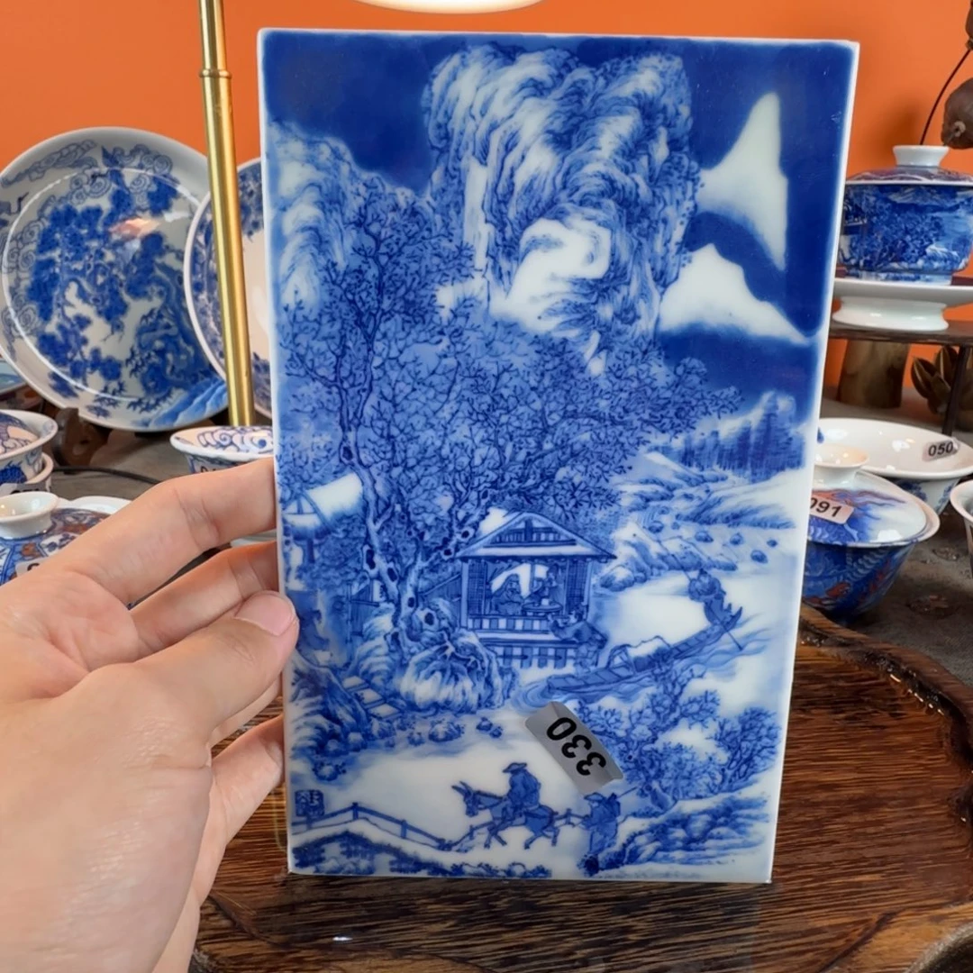 瓷片景德镇手绘青花茶器330