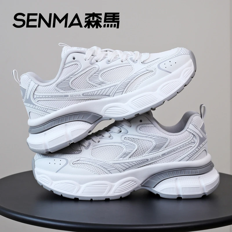 SENMA/森马秋季女款老爹鞋网面增高厚底百搭女鞋大码运动休闲鞋
