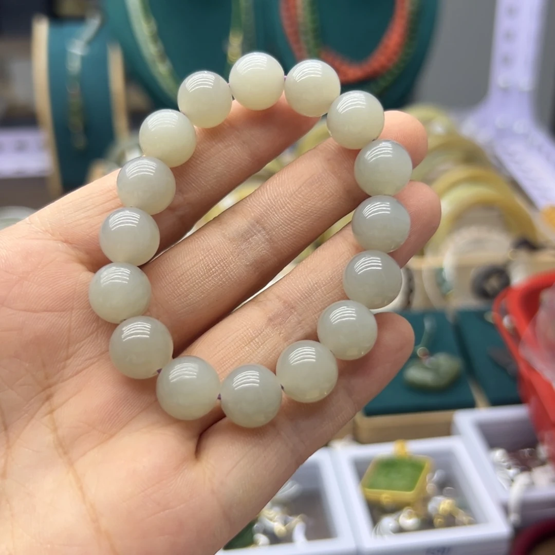 手链未镶嵌和田玉烟紫卡12