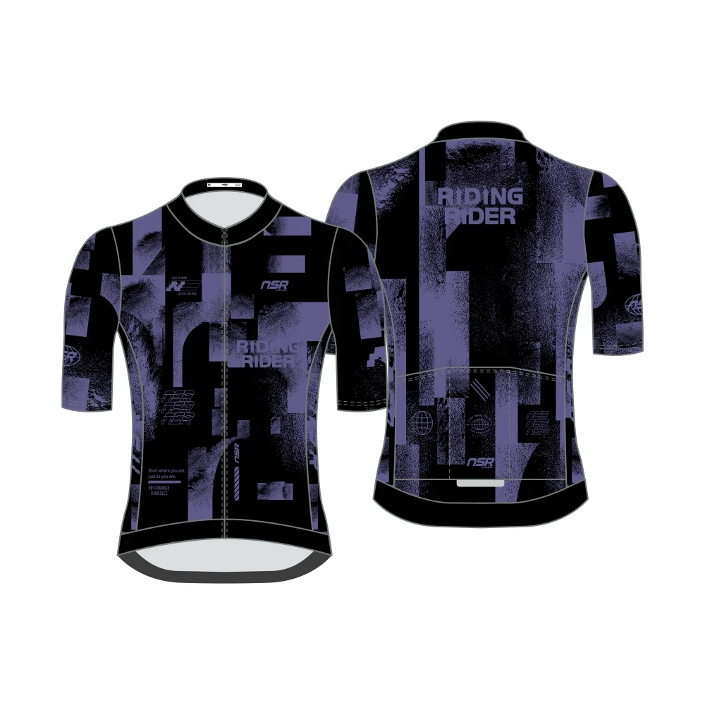 NSR新款夏季透气骑行服短袖竞技修身版速干专业公路自行车上衣