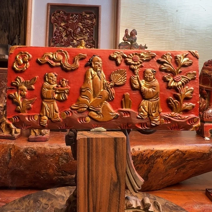 木浙江木雕作品摆件