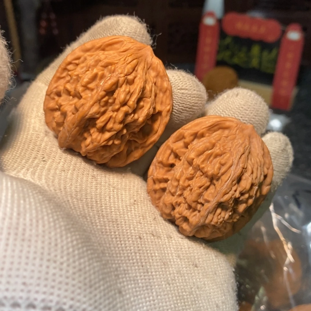 小***松文玩核桃把件麦虎