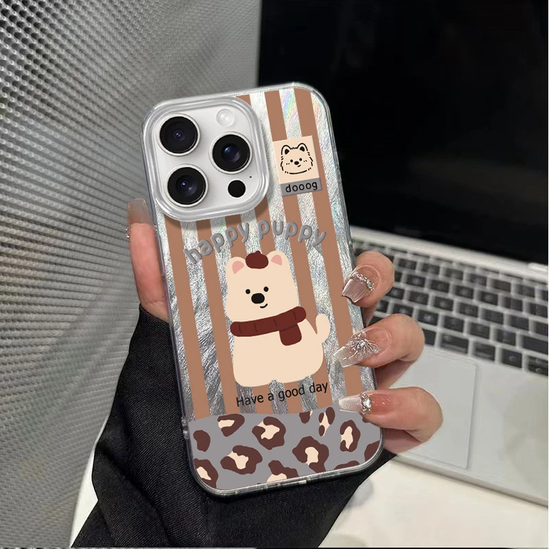 高级狗狗-羽纱冰凝壳-时尚卡通个性防撞防摔防磨创意手机壳