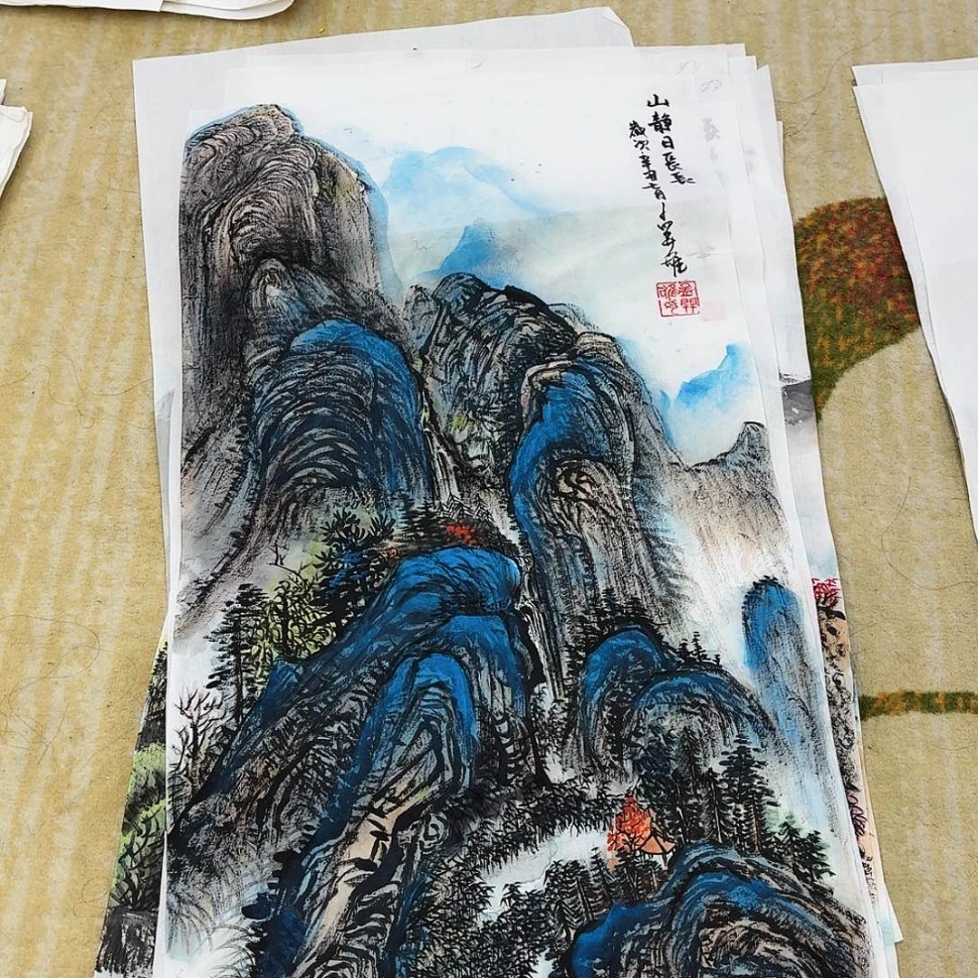 国画四尺四开手绘作品