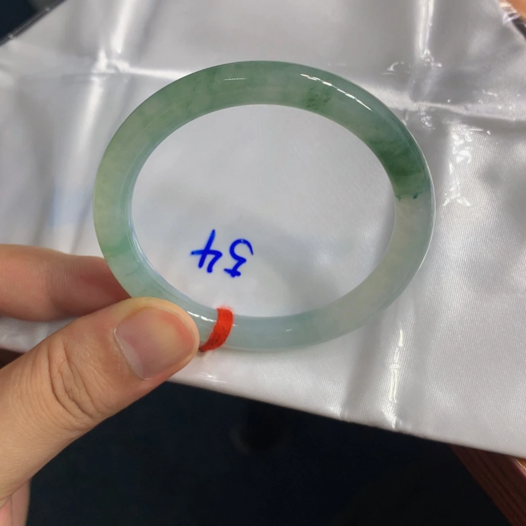 未镶嵌手镯（圆镯）翡翠翡翠手镯冰飘花8