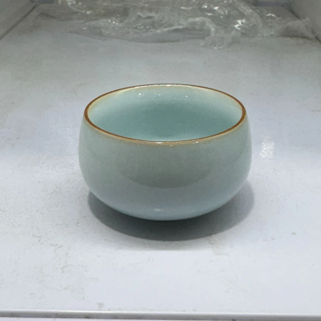 喜嘉茶器廷怀窑天青小罗汉杯