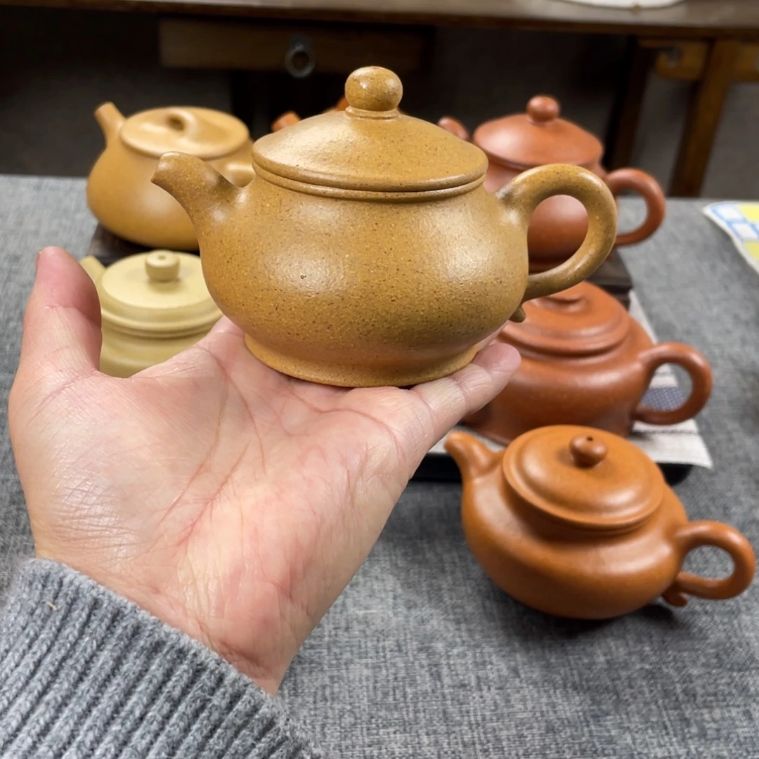 茶壶紫砂黄金段潘壶全手30目150