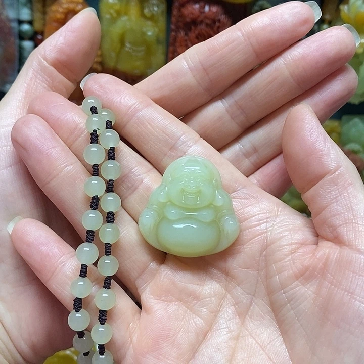如***意岫玉未镶嵌吊坠(赠链)