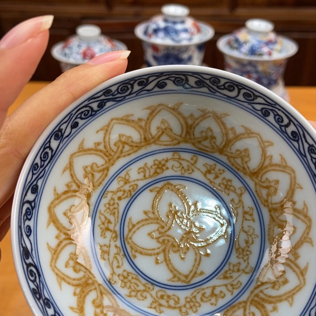 手绘现代茶具非古董