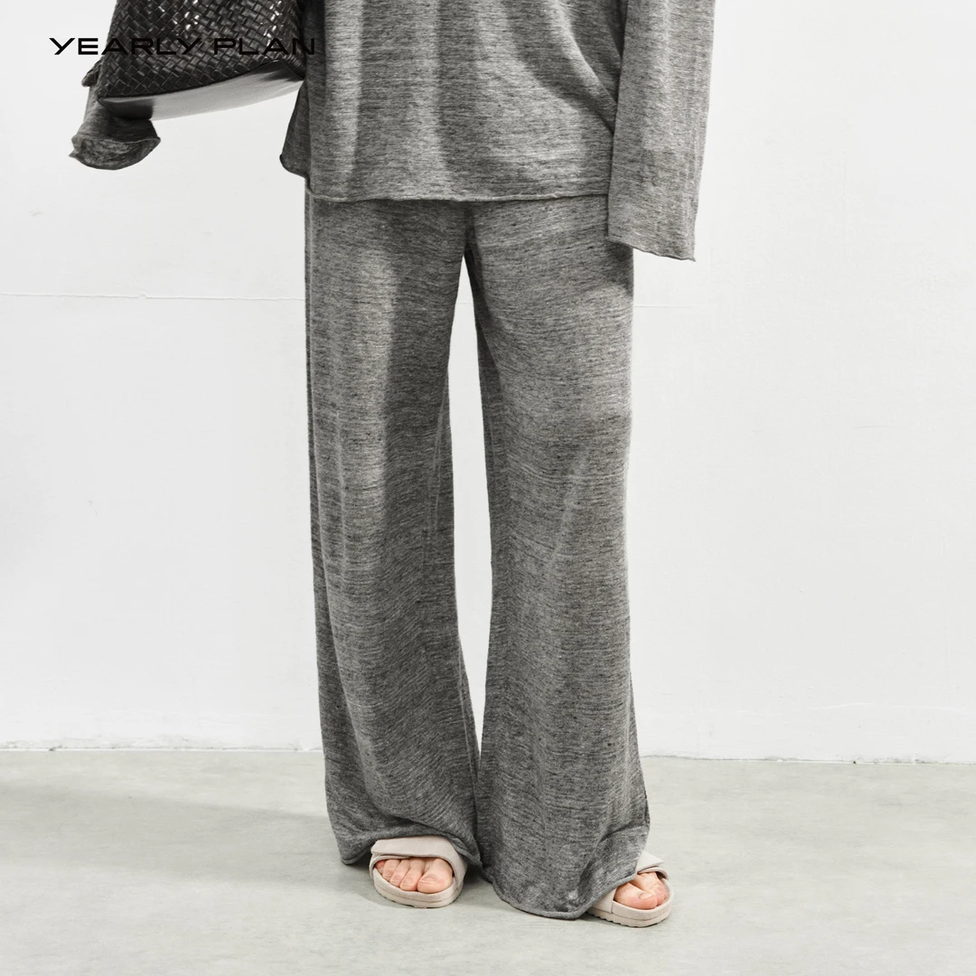 YEARLY PLAN 25Spring 简约流畅舒适实穿直筒毛织长裤 2530