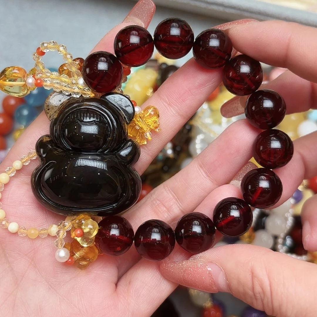 琥珀手链未镶嵌?***诺琥珀