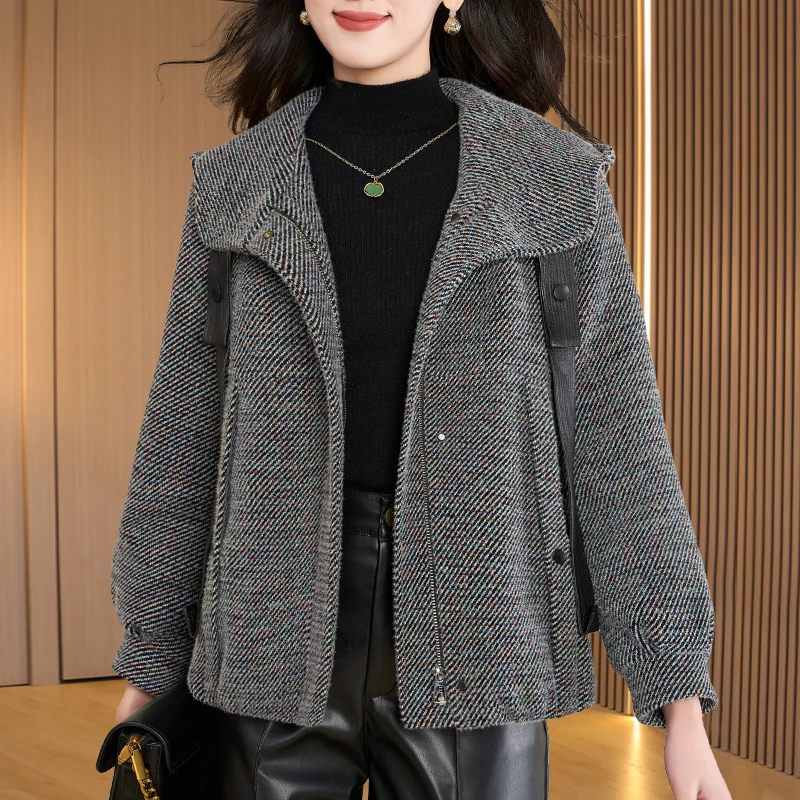 【可蓓儿】小香风毛呢时尚外套女2025新款爆款秋冬洋气高端爆妈妈装