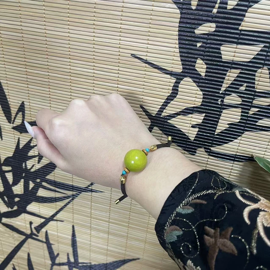 【千山点翠】天然岫玉手链 多样性发货其中发一
