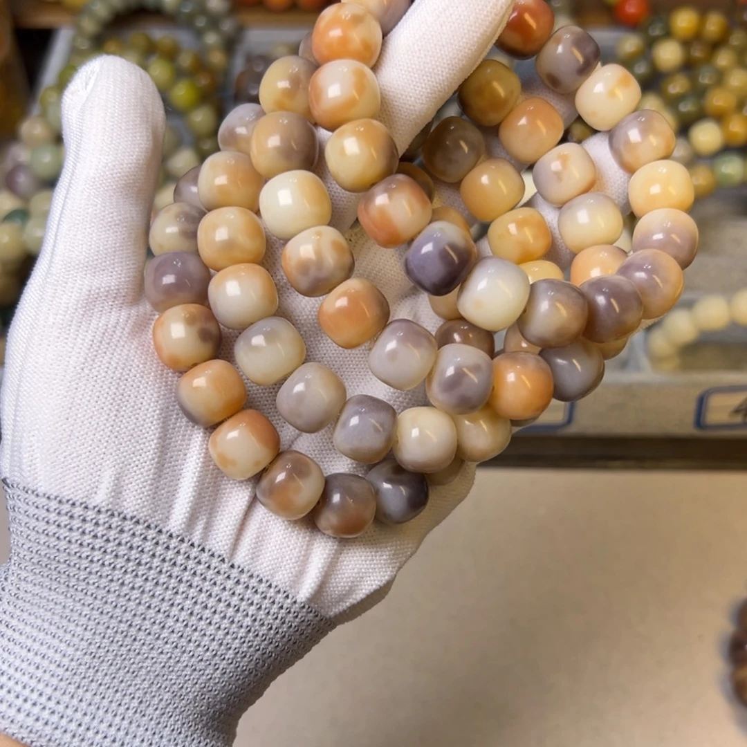 菩提根/象牙果手串桃花酿桶珠卡13