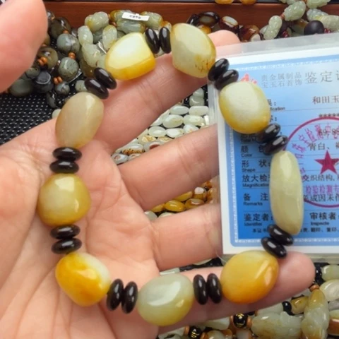 和田玉手链未镶嵌