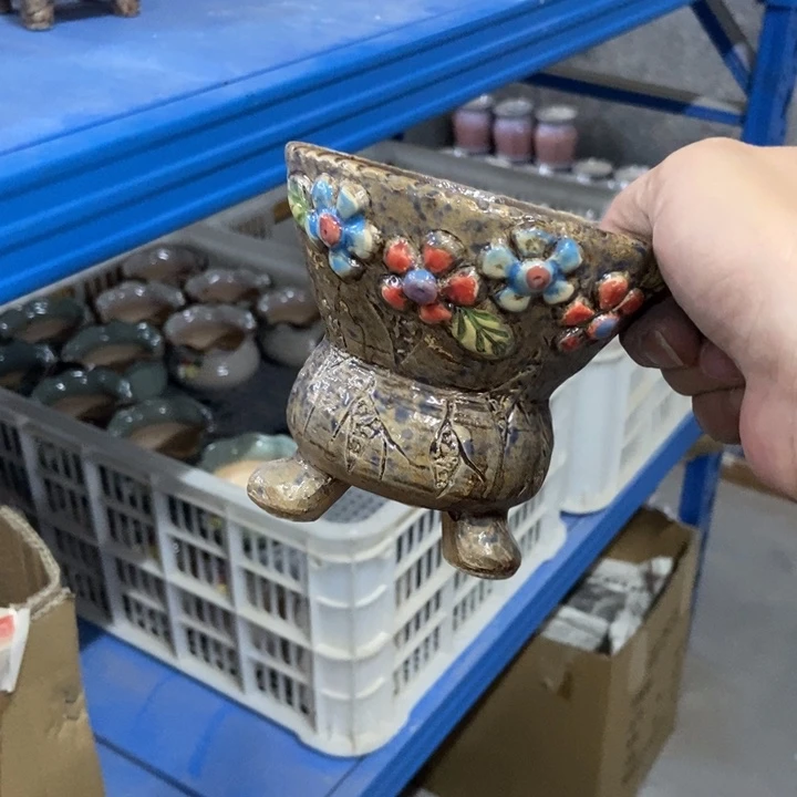 陶瓷花盆单场满9.9发11*10