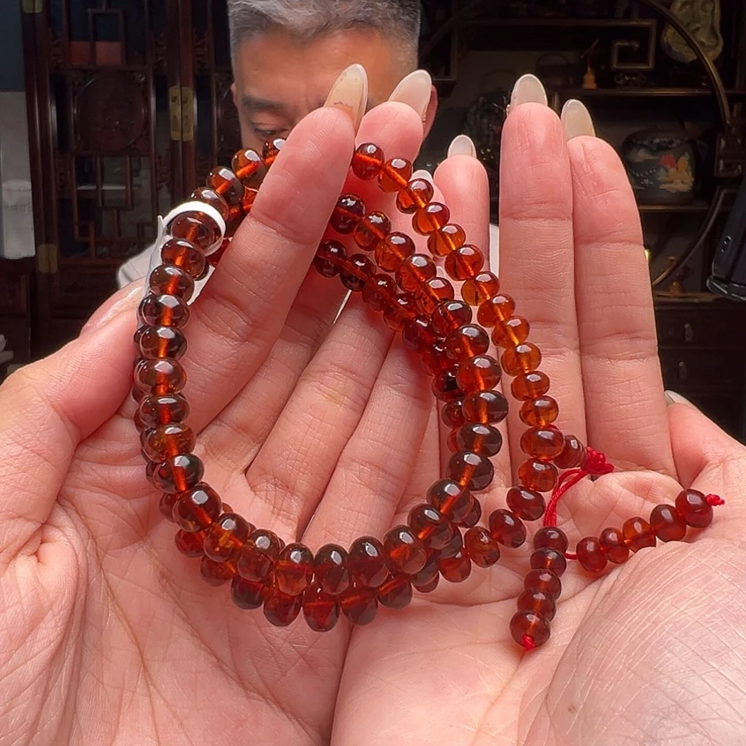 琥珀裸石未镶嵌抚顺琥珀20241。7mm