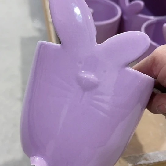 多肉绿植陶瓷花盆9.9包邮，有孔